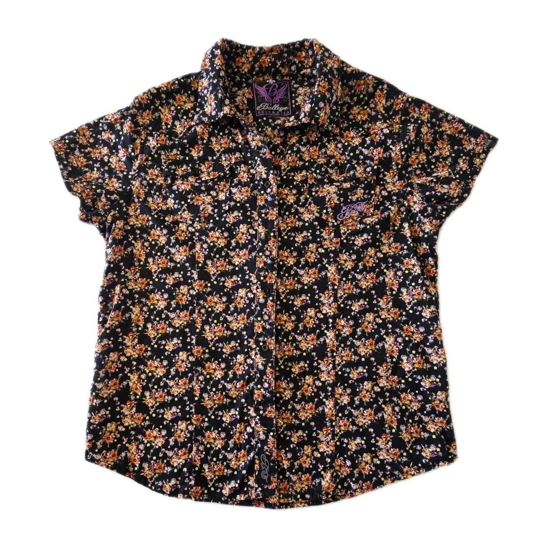 Bullzye Arena Short Sleeve Shirt Ladies Size 14