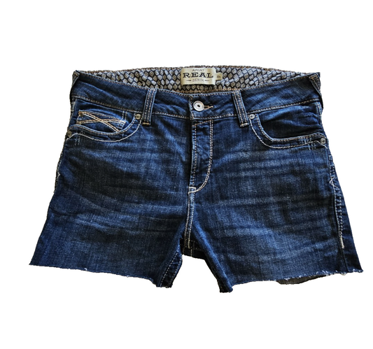 Ariat REAL Perfect Rise Denim Shorts Ladies Size 33