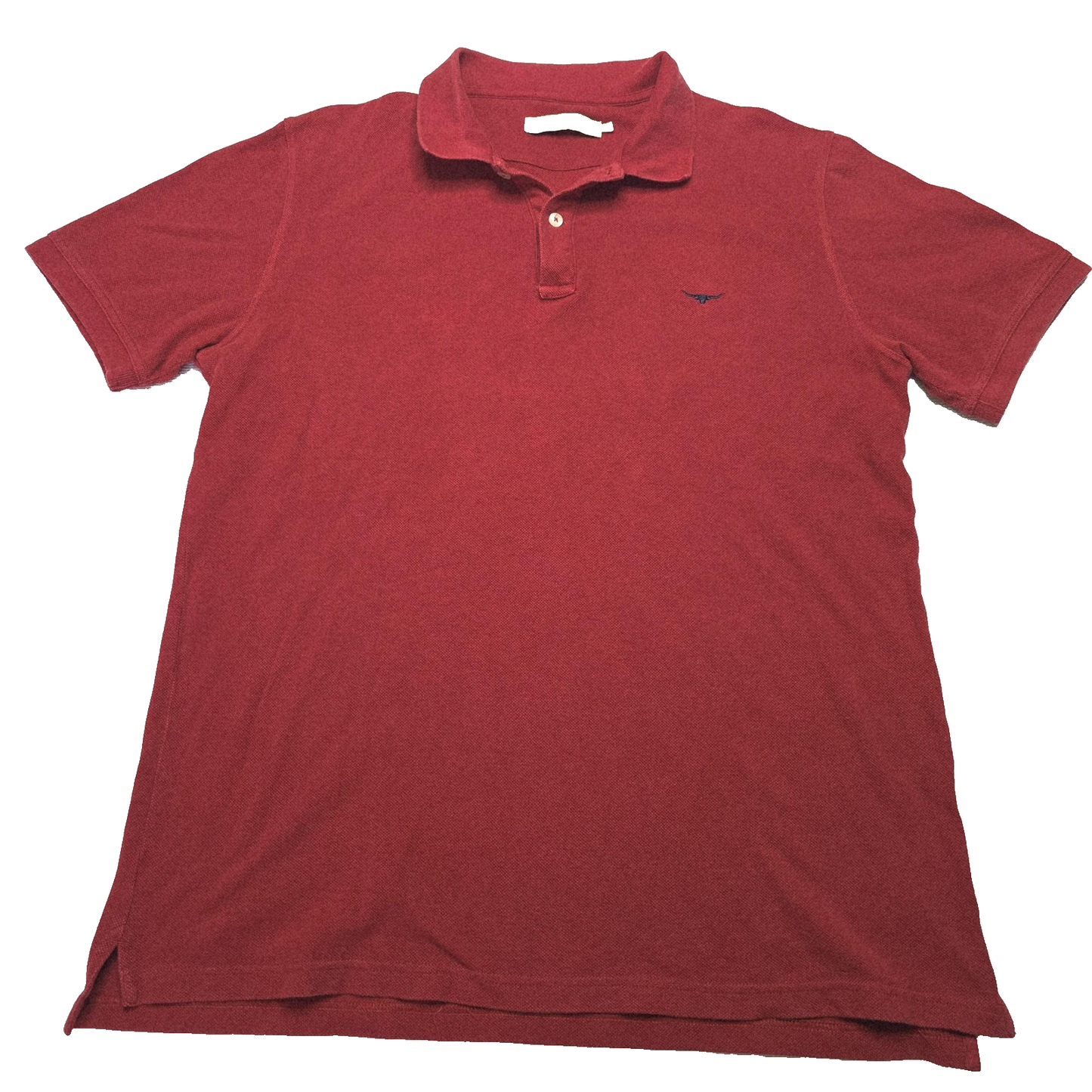 R.M. Williams Shirt Men's XL Red Short Sleeve Cotton Polo Embroidered Casual