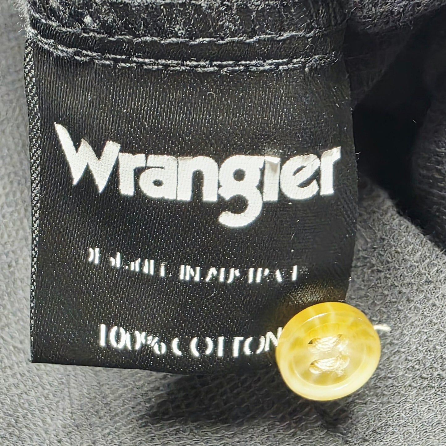 Wrangler Shirt Mens M Grey Short Sleeve Button Up Cotton Lightweight Casual