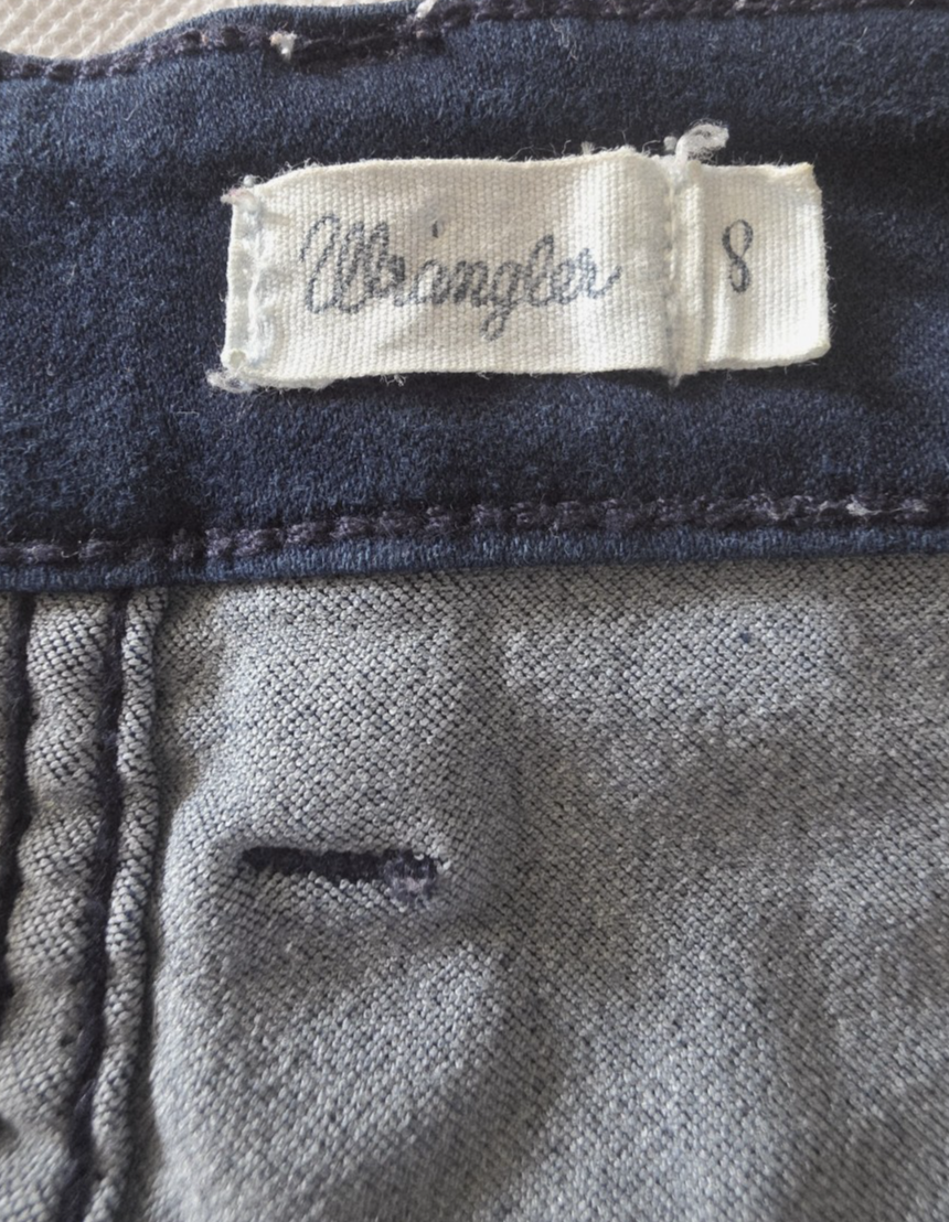 Wrangler Hi Mini Soft Denim Skirt Ladies Size 8