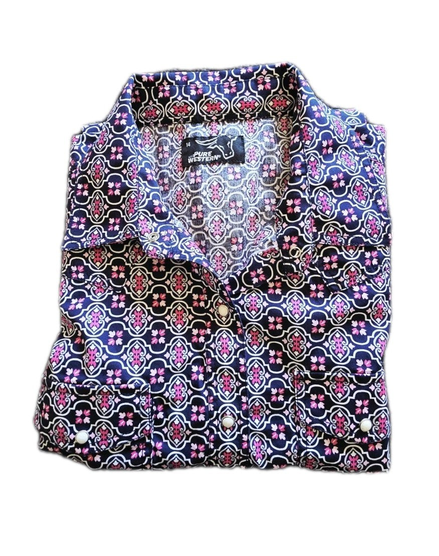 Pure Western Rodeo Arena Shirt Ladies Size 14