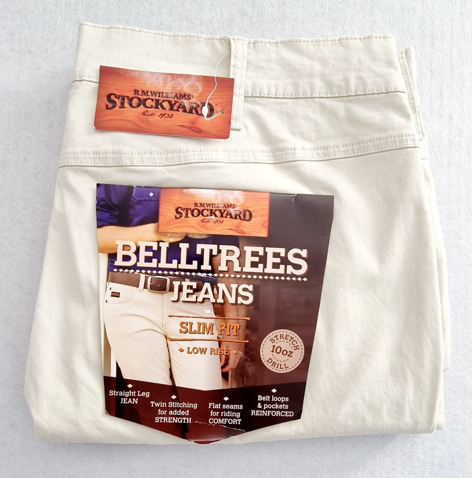 R.M. Williams Stockyard Belltrees Straight Leg Ladies Jeans NEW Size 18R RRP $89