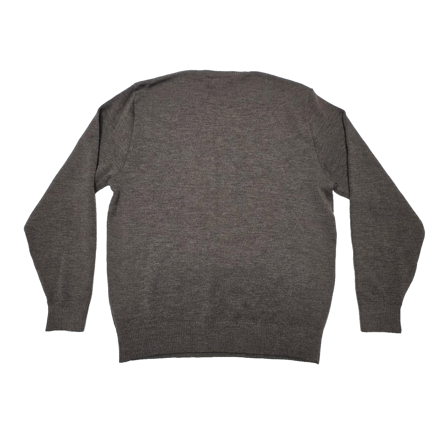 R.M. Williams  Wool Jumper Men's L Brown Crew Neck Knit Pullover Logo Casual