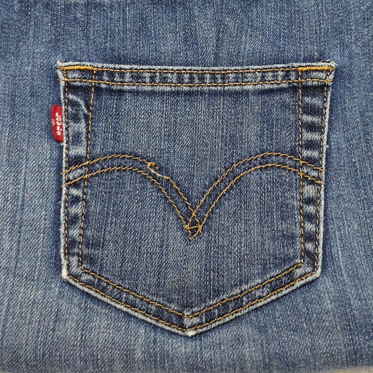 Levi's Skirt Women's 34 Blue Denim Knee Length Straight Pencil Casual