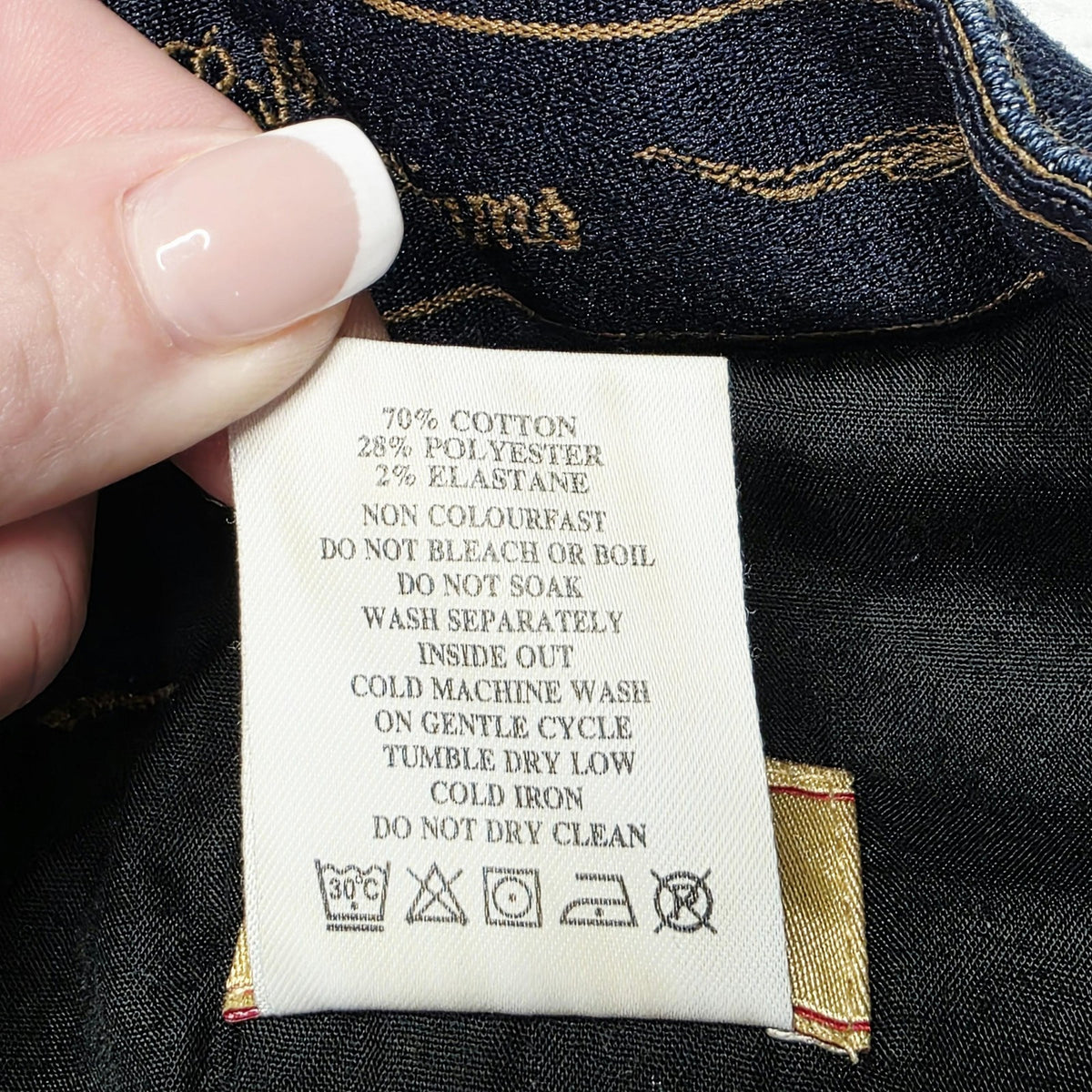 R.M. Williams Jeans Women's 31x29 Blue Straight Stretch Denim Pockets Logo