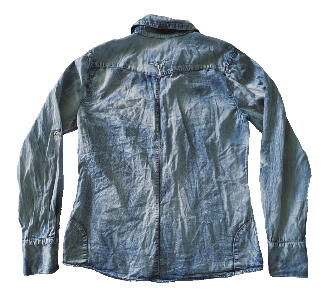 Bullzye Arena Long Sleeve Denim Shirt Ladies Size 12
