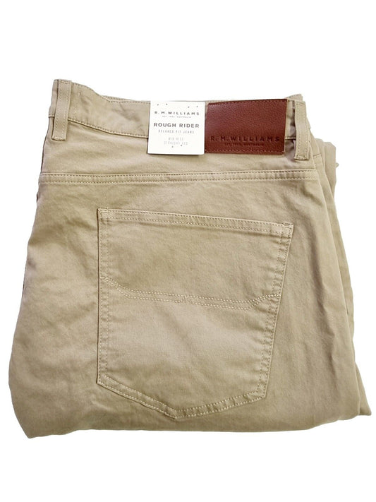 R.M. Williams Rough Rider Sand Relaxed Fit Straight Leg Pants Men's Size 42 NEW