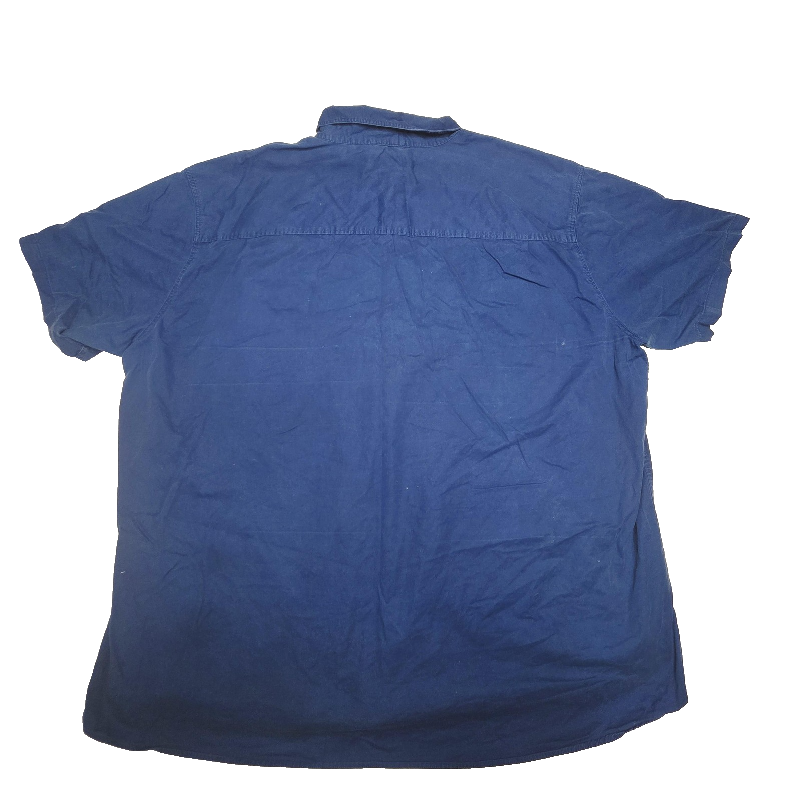 Ringers Western Shirt Men's 5XL Blue Short Sleeve button Front Western Casual