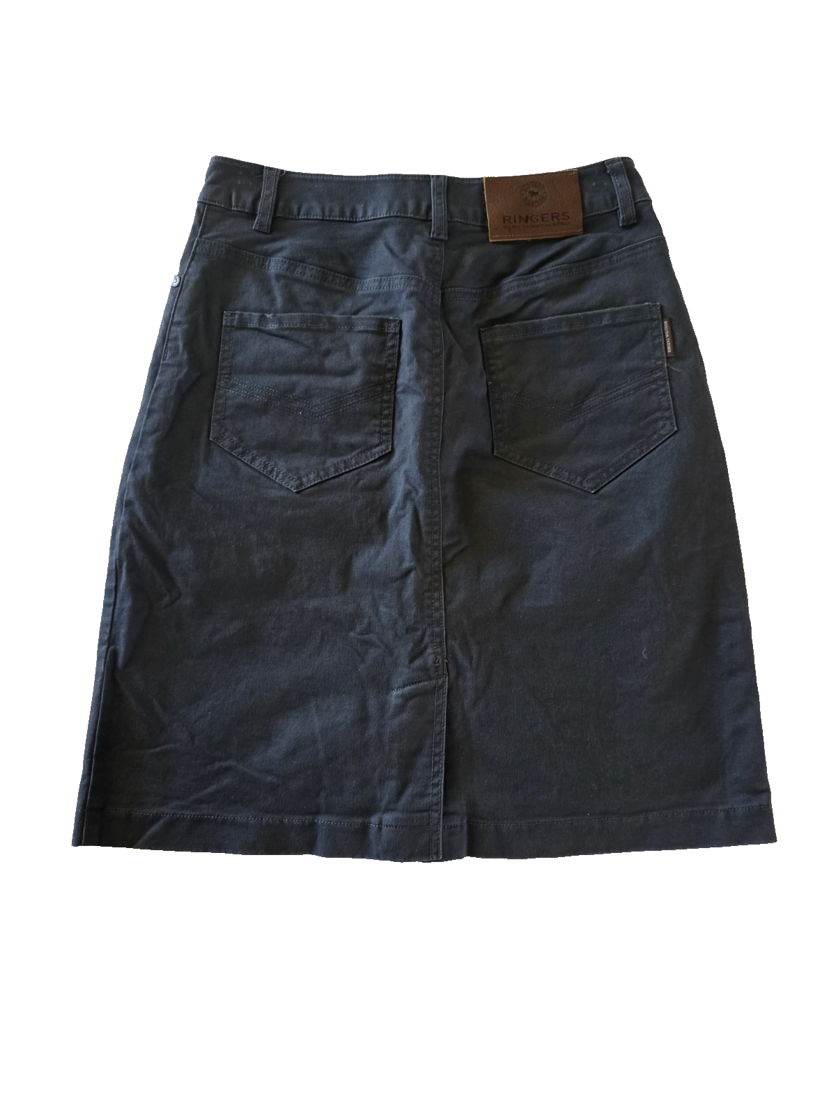 Ringers Western Maree Womens 5 Pockets Stretch Drill Skirt - Steel Blue - Size 8