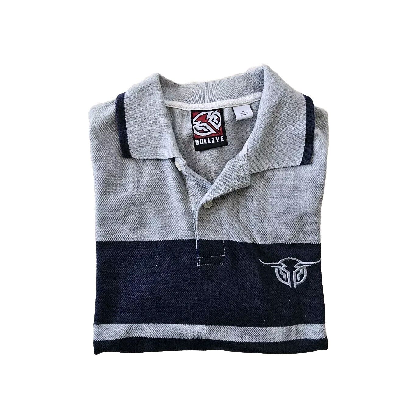 Bullzye Short Sleeve Logo Men's Polo Size S