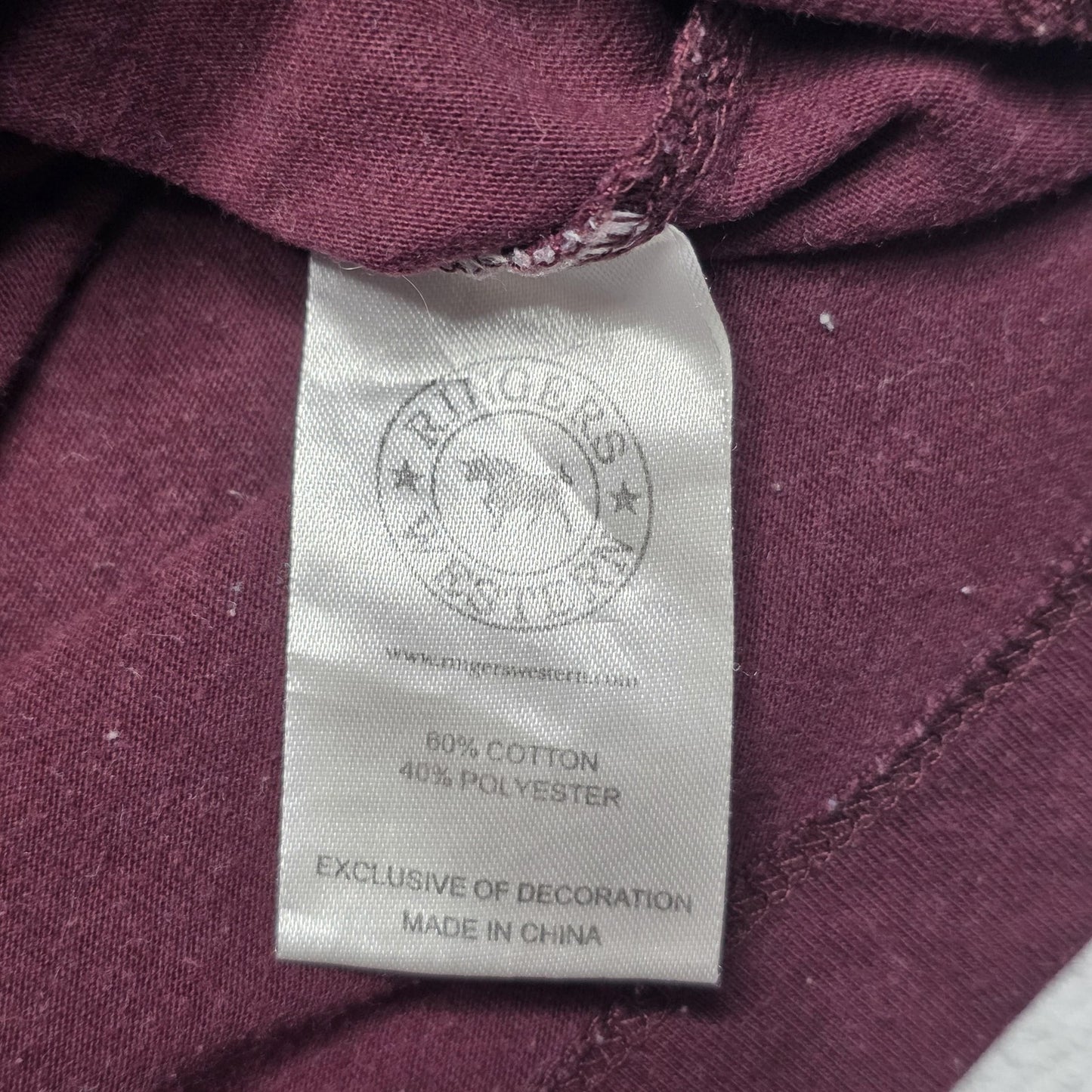 Ringers Western Shirt Men's S Maroon Sleeveless Tank Graphic Logo Jersey Cotton