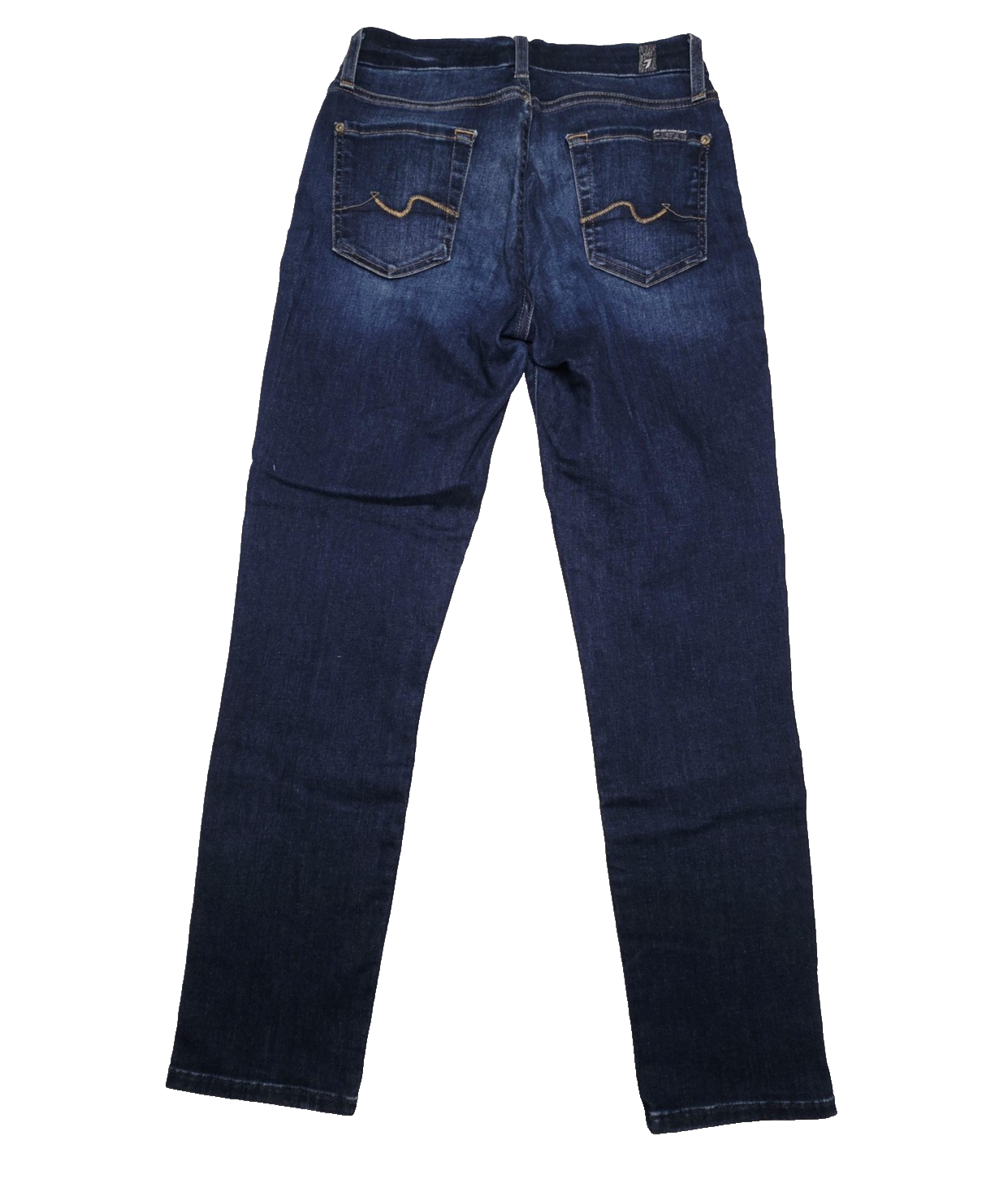 7 For All Mankind Jeans Women's 26x26 Blue Kimmie Crop Stretch Denim Pockets
