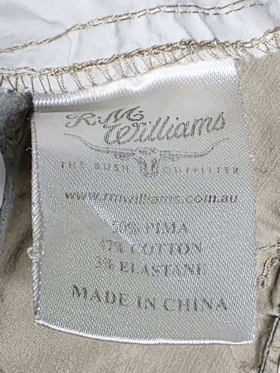 R.M. Williams Ladies Buckskin Shorts Size 16