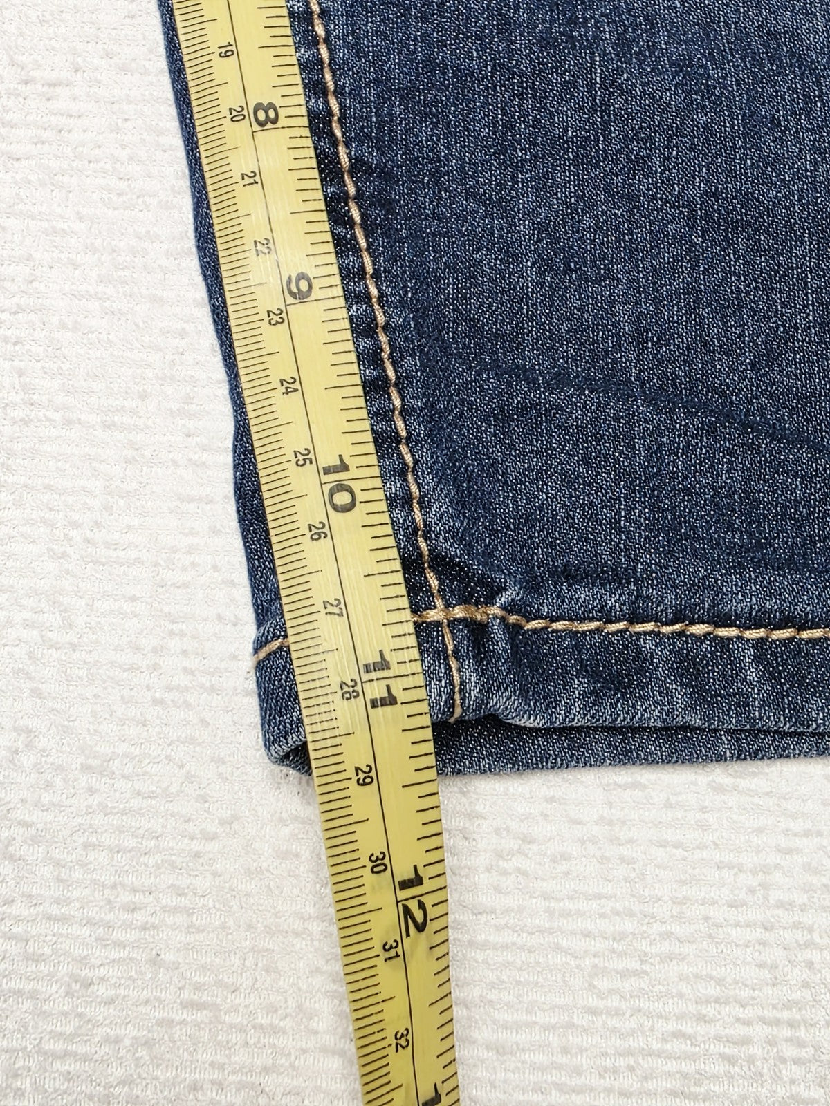 Pure Western Shorts Women's 16 Blue Denim Bermuda Zip Fly Pockets Casual Summer