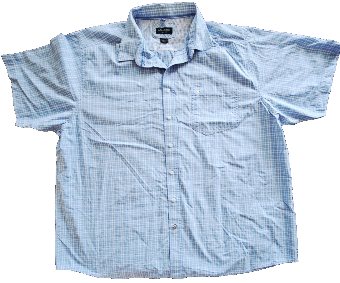 Ariat PRO Series Western Short Sleeve Men's Shirt Size 3XL