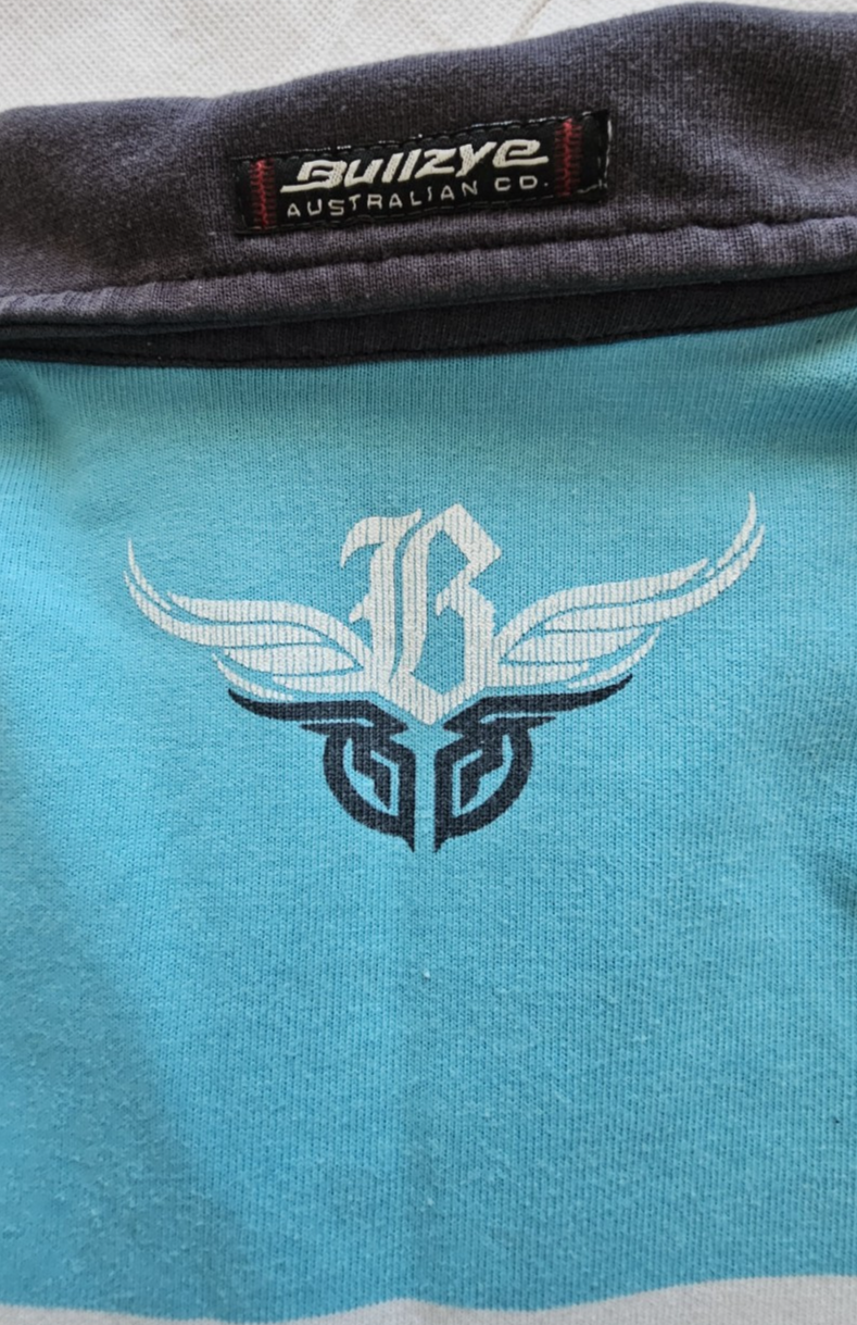 Bullzye Retro Logo Rugby Jersey Ladies Size 12