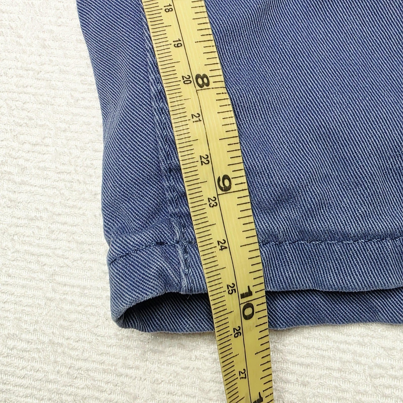R.M. Williams Shorts Men's 31 Blue Cotton Stretch Denim Bermuda Casual Summer