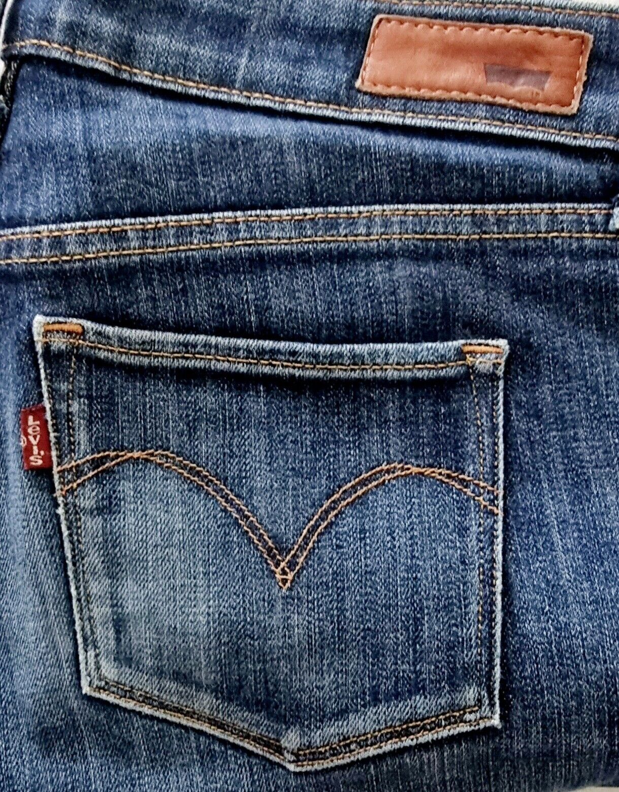 Levis Slight Curve Modern Rise Straight Leg Jeans Ladies Size 26x30