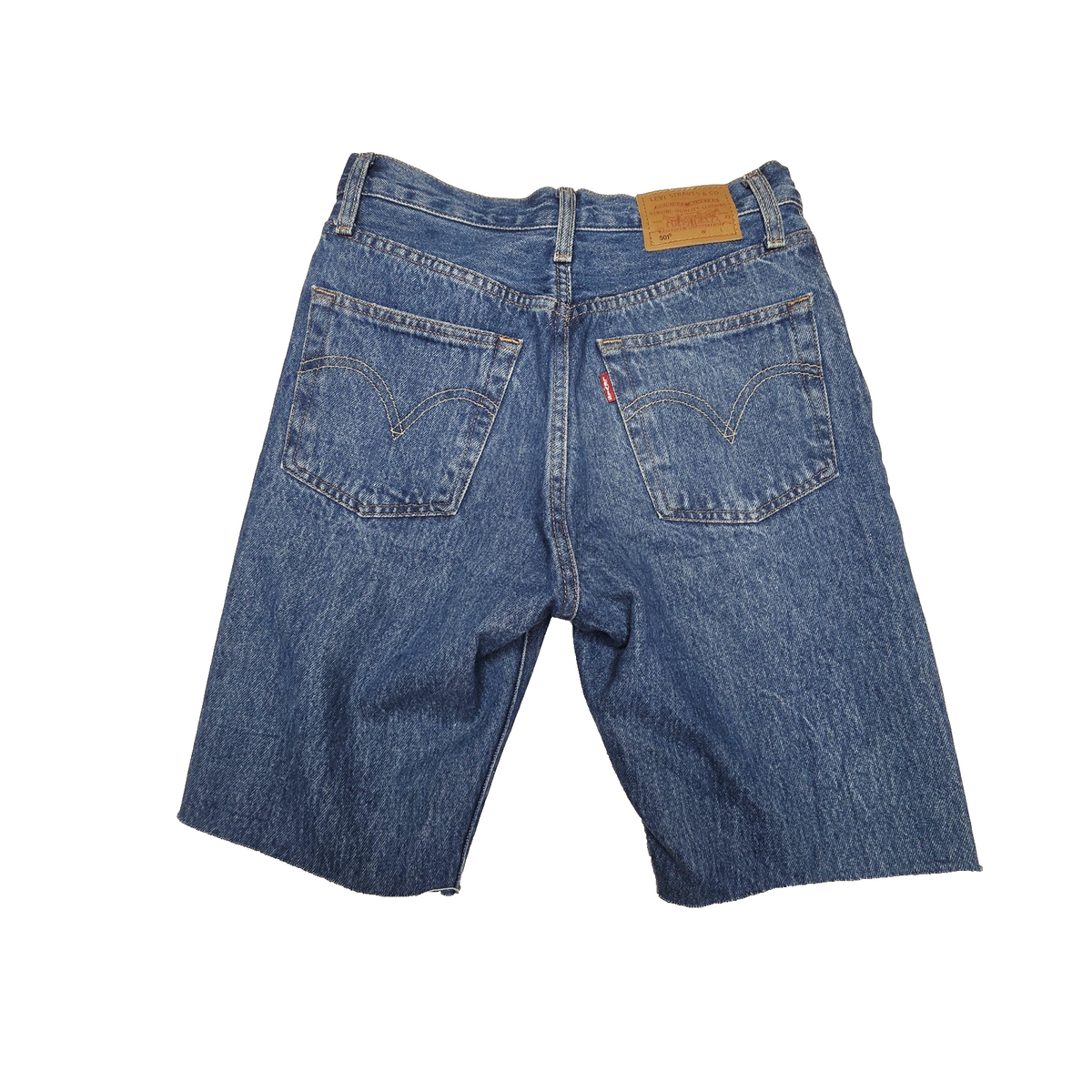 Levi's Shorts Women's 8 Blue Denim 501 Cut Off Button Fly Raw Hem Casual