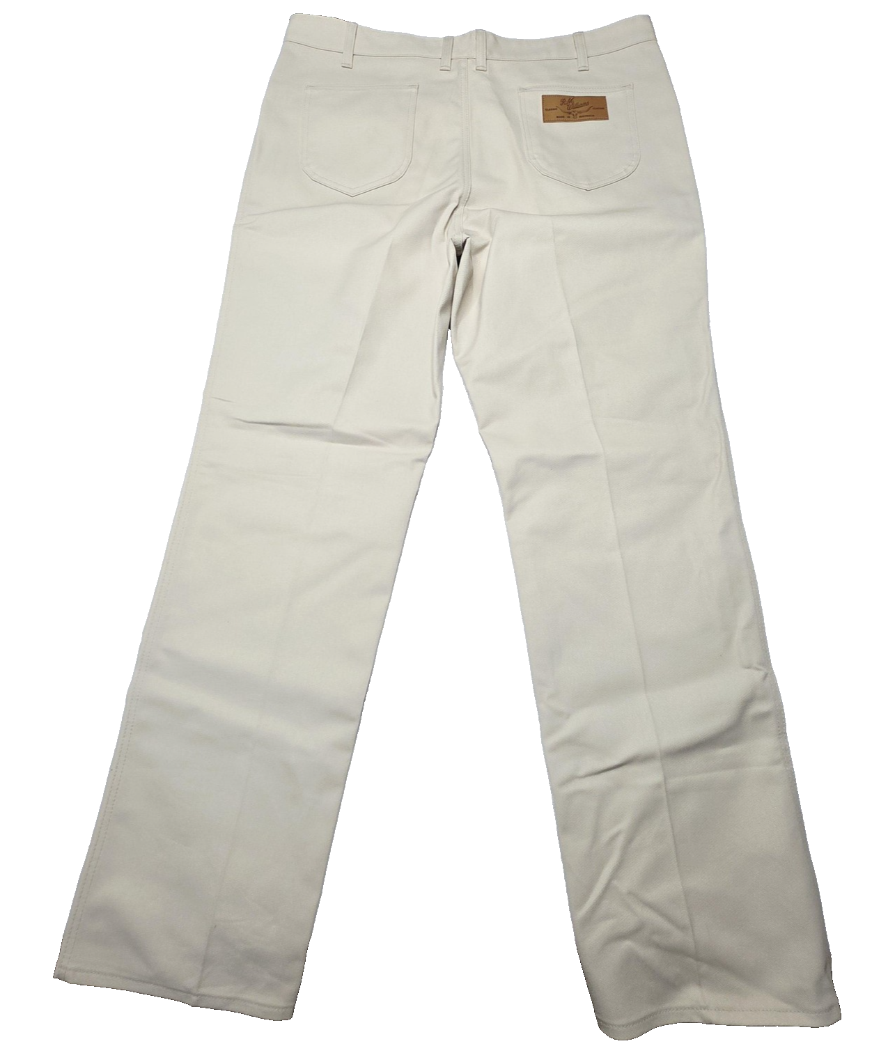 R.M. Williams Jeans Men's 42L Beige Classic Poly Cotton Easy Care Denim TJ191