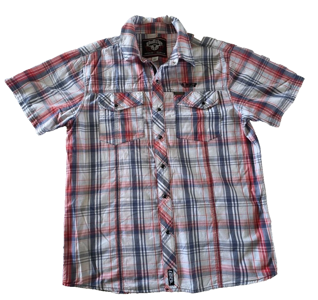 Bullzye Western Short Sleeve Mens Shirt Size L