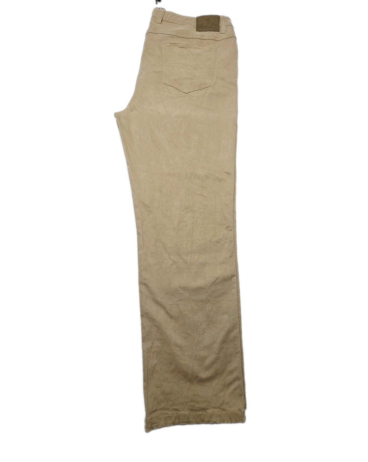 Thomas Cook Jeans Mens 44x32 Beige Straight Relaxed Comfort Waist Stretch Denim