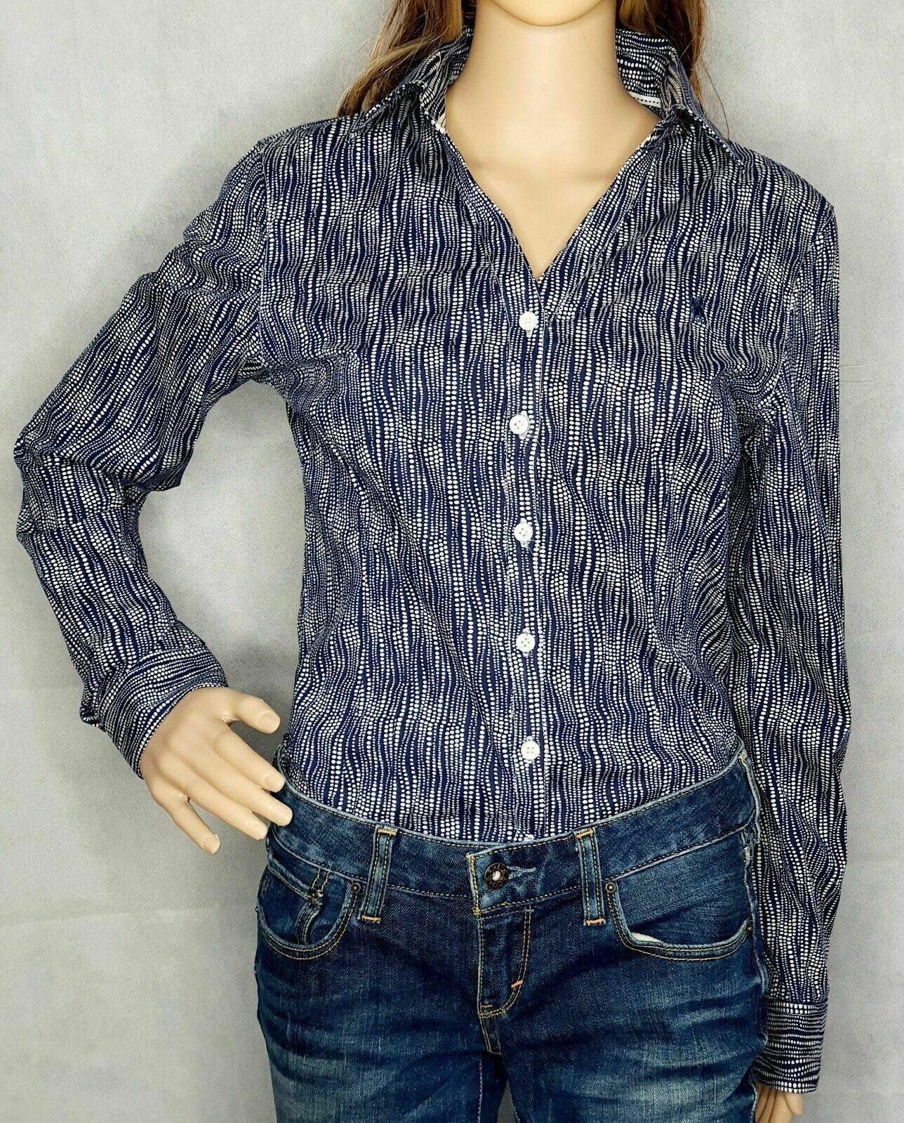Thomas Cook Fitted Stretch Long Sleeve Shirt Ladies Size 8