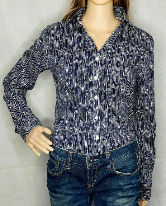 Thomas Cook Fitted Stretch Long Sleeve Shirt Ladies Size 8