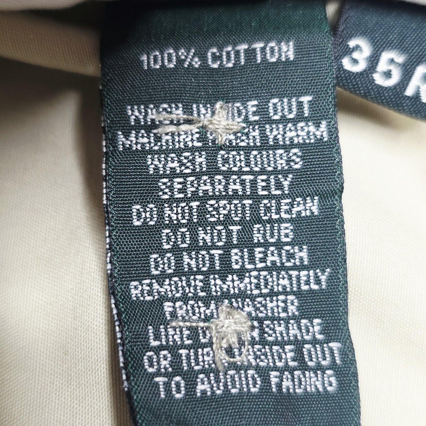 Rodd & Gunn Jeans Mens 35 Beige Regular Fit Cotton Chino Khakis Logo Pants