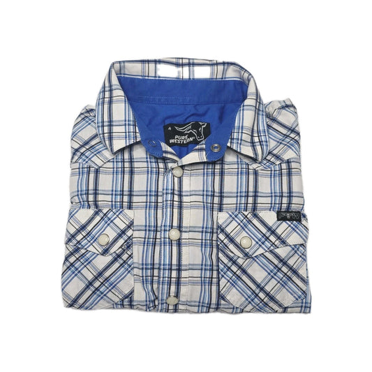 Pure Western Western Long Sleeve Shirt Boys Size 4