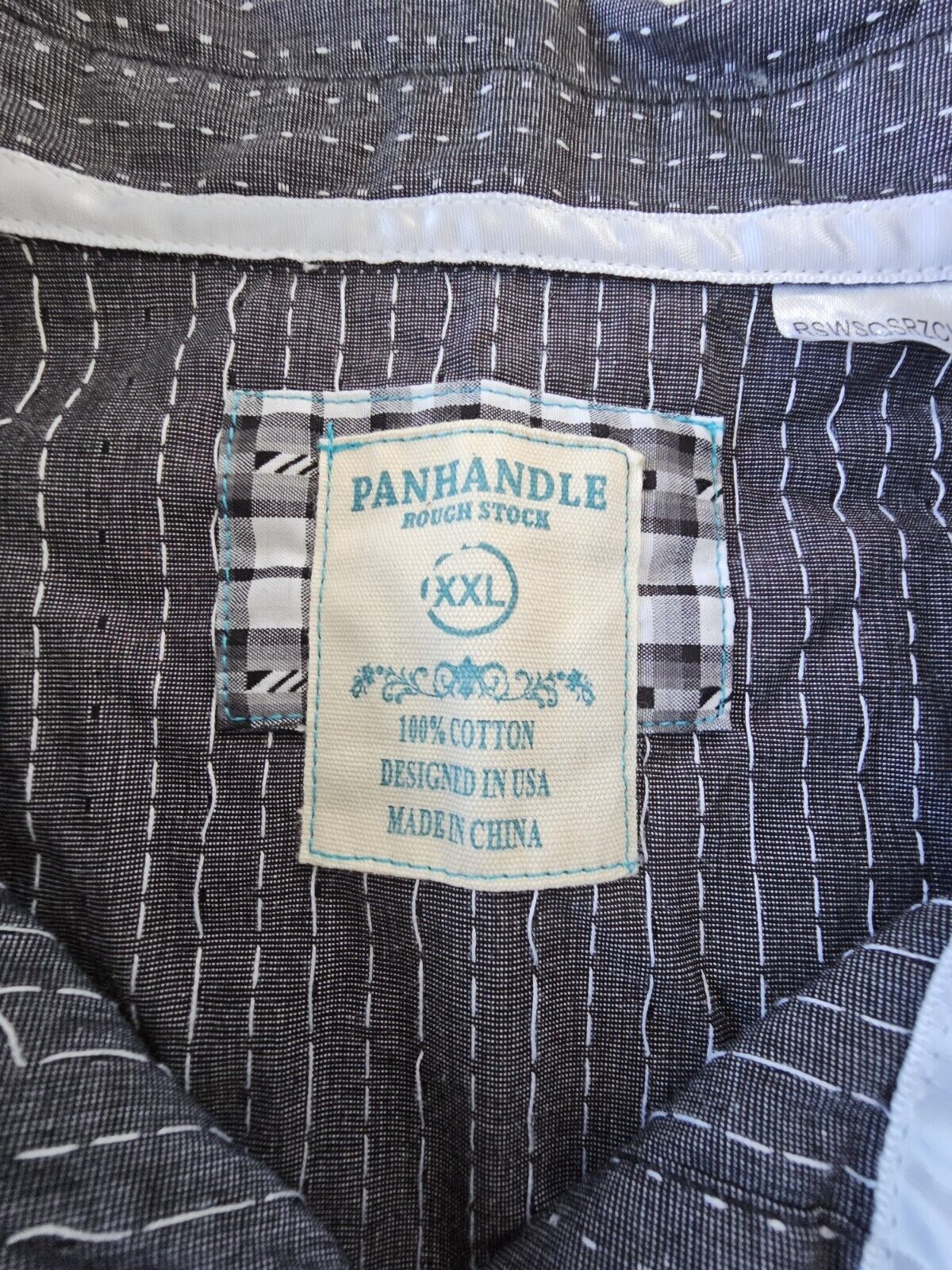 Panhandle Rough Stock Western Campdraft Shirt Ladies Size 2XL