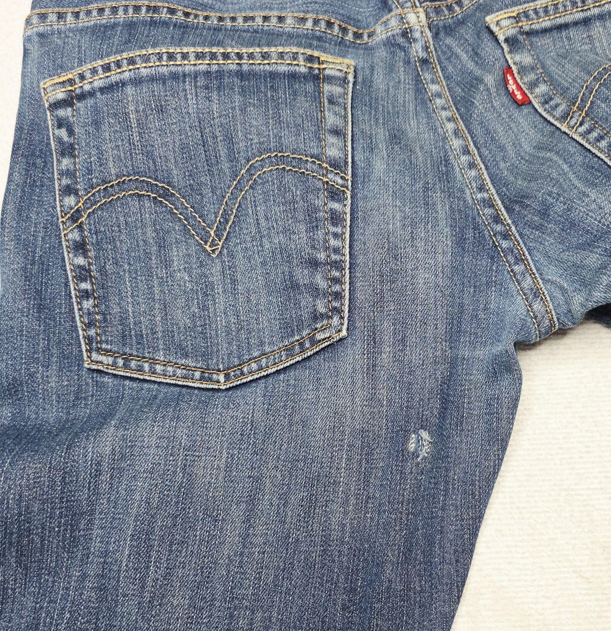 Levi's 511 Jeans Men's 28x31 Blue Slim Straight Denim Zip Fly Medium Wash Logo