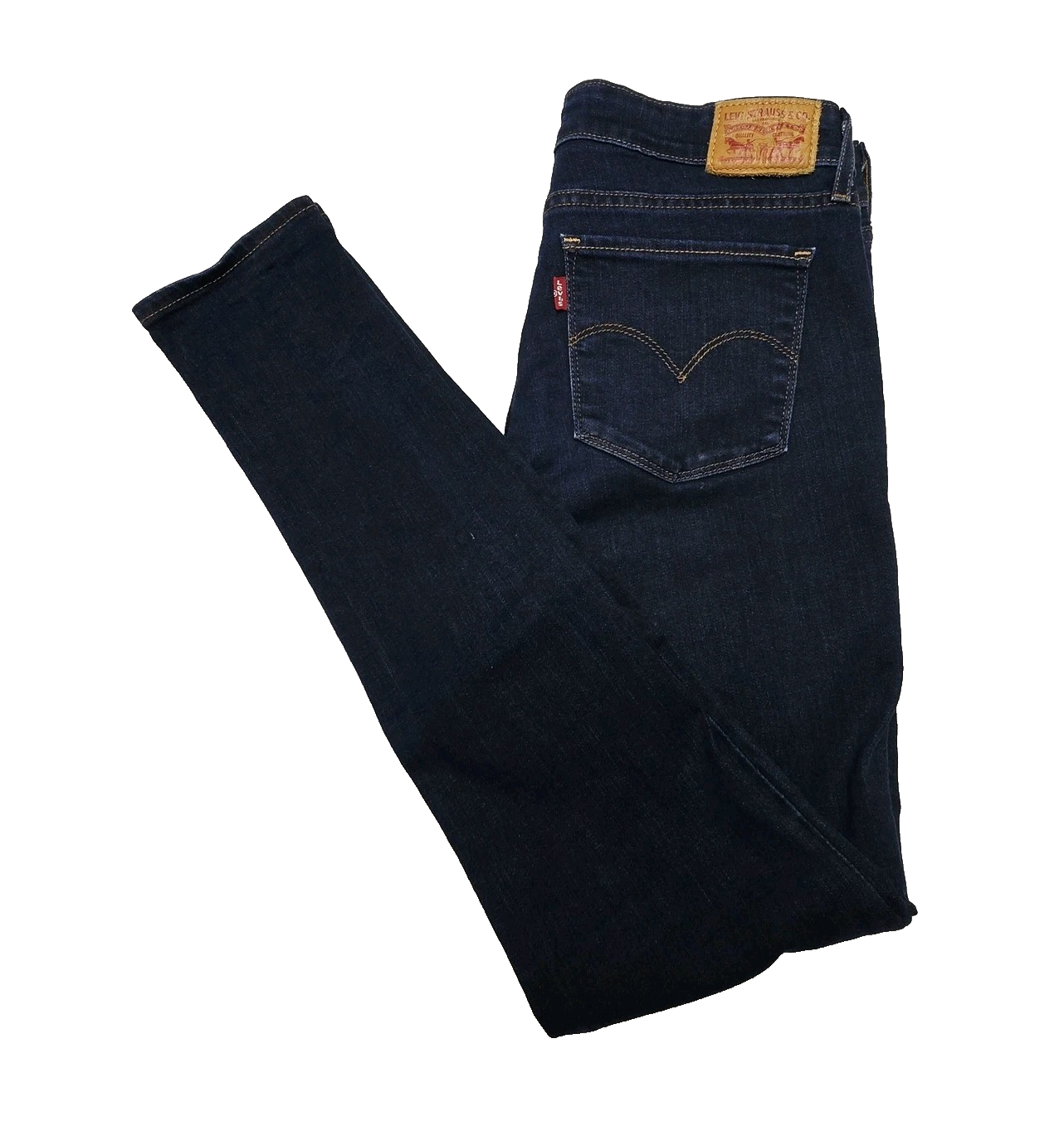 Levi's Jeans Women's W29 L32 Blue 711 Skinny Mid Rise Dark Wash Stretch Denim
