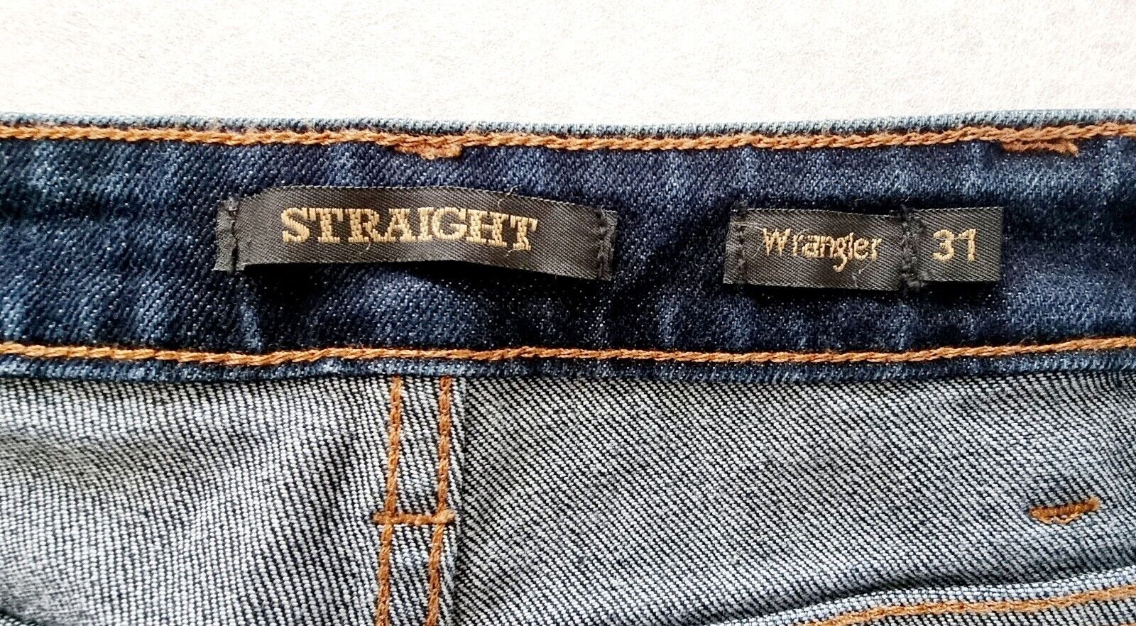 Wrangler Classic Straight Leg Original Rinse Indigo Mens Jeans Size 31x29