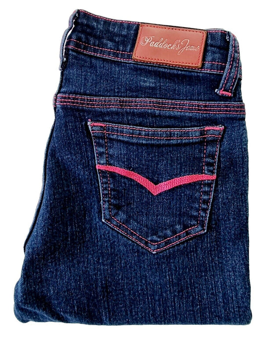 Paddock's Capri Blue Jeans Pink stitch Ladies Size 27