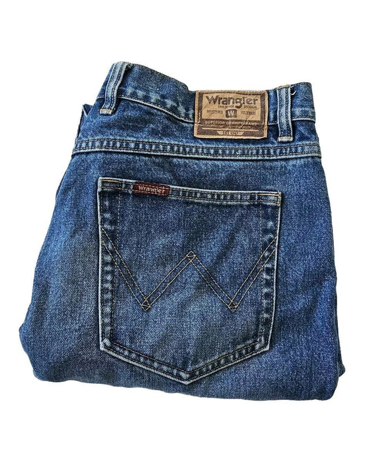 Wrangler Classic Straight Leg Denim Jeans Men's Size 38 x 30