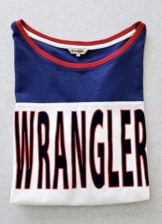 Wrangler Retro 3D Logo Crop Shirt Ladies Size Small