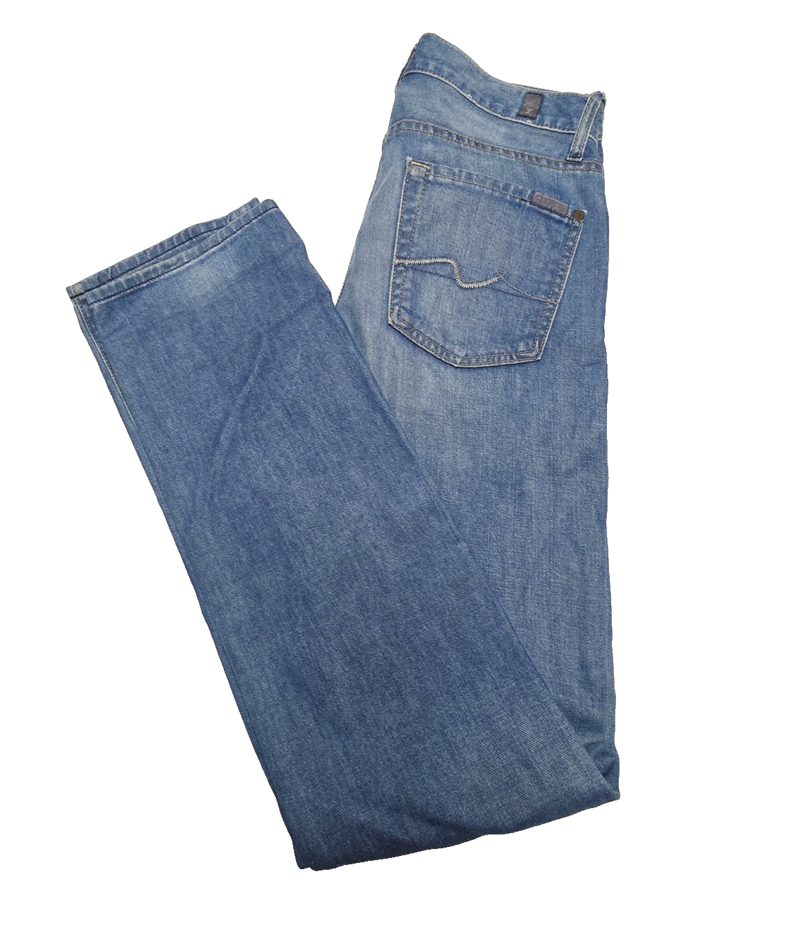 7 For All Mankind Jeans Ladies Size 28 x 34 Blue Slimmy Straight Denim
