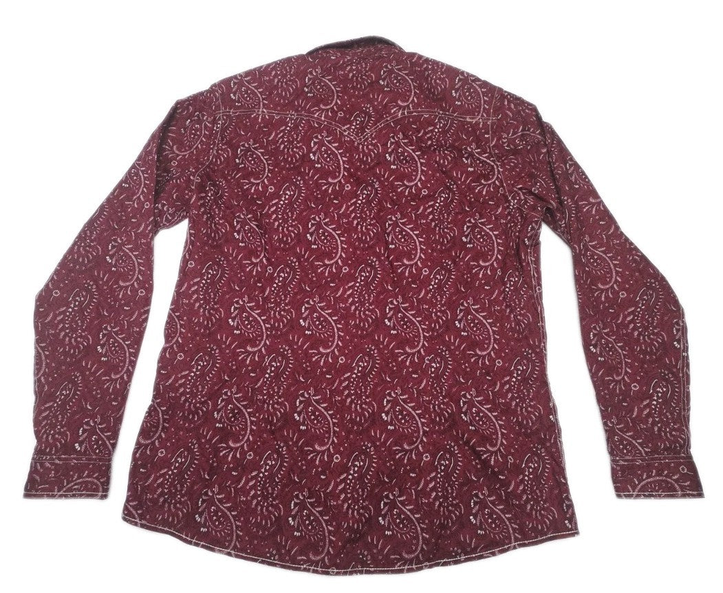 Panhandle Rough Stock Western Long Sleeve Shirt Ladies Size L