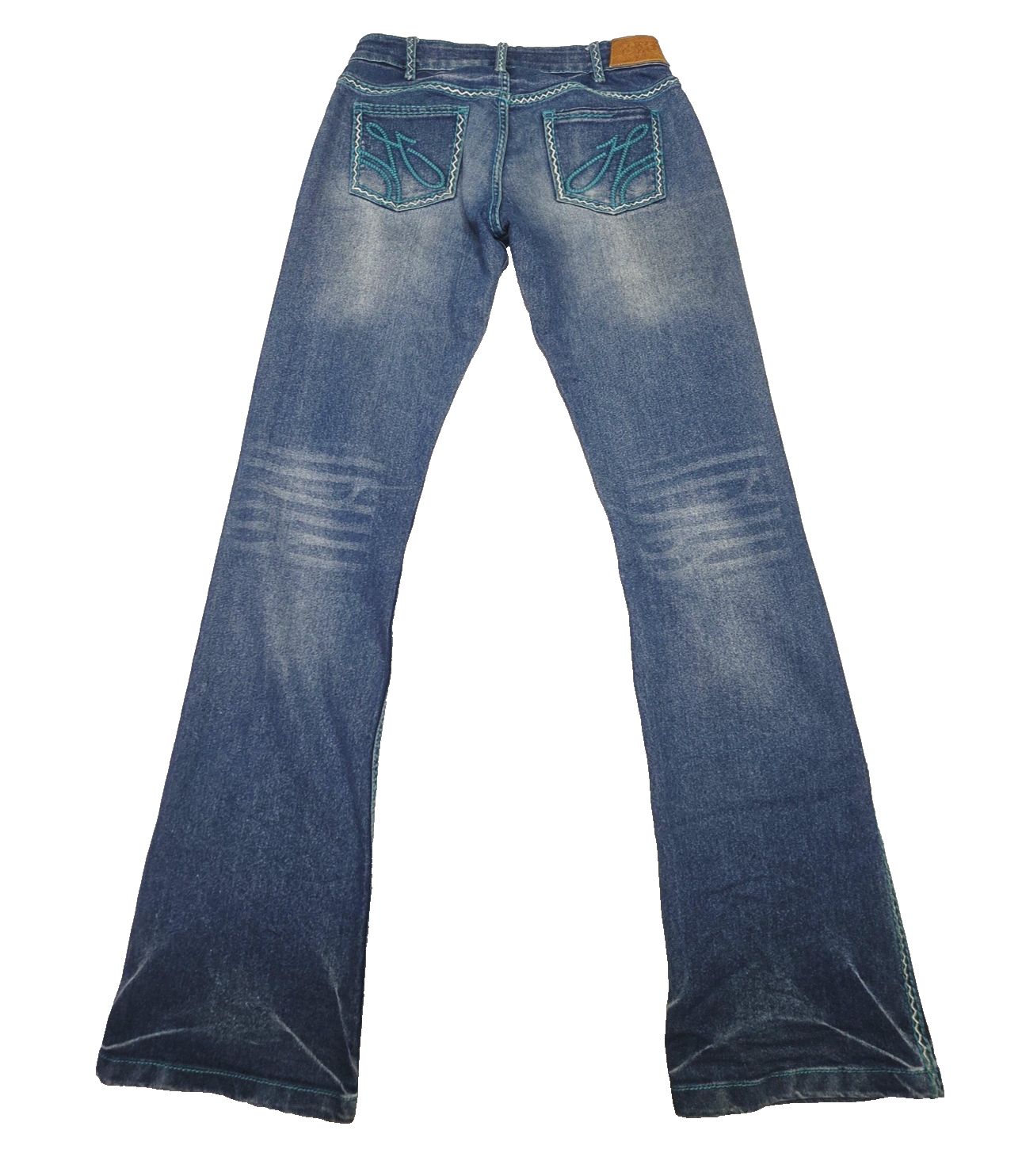 Hitchley & Harrow Jeans Women's 27x35 Blue Bootcut Denim Embroidered Pockets