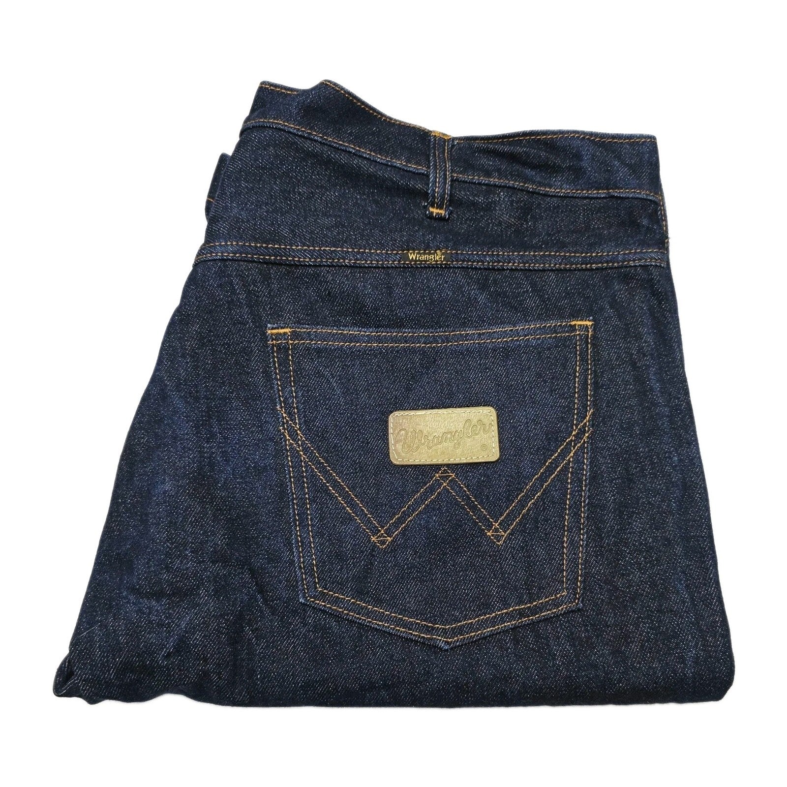 Wrangler Shorts Men's 38 Blue Denim Relaxed Fit Bermuda Casual Workwear Summer