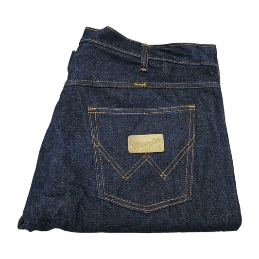 Wrangler Shorts Men's 38 Blue Denim Relaxed Fit Bermuda Casual Workwear Summer