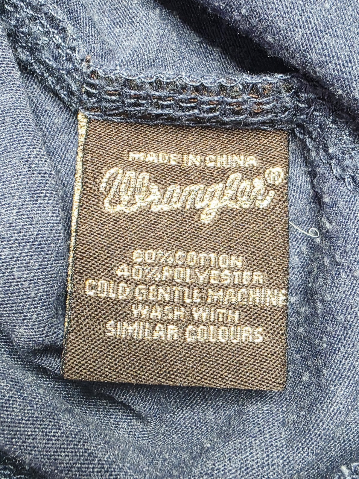 Wrangler Racer Navy Singlet Shirt Ladies Size 18