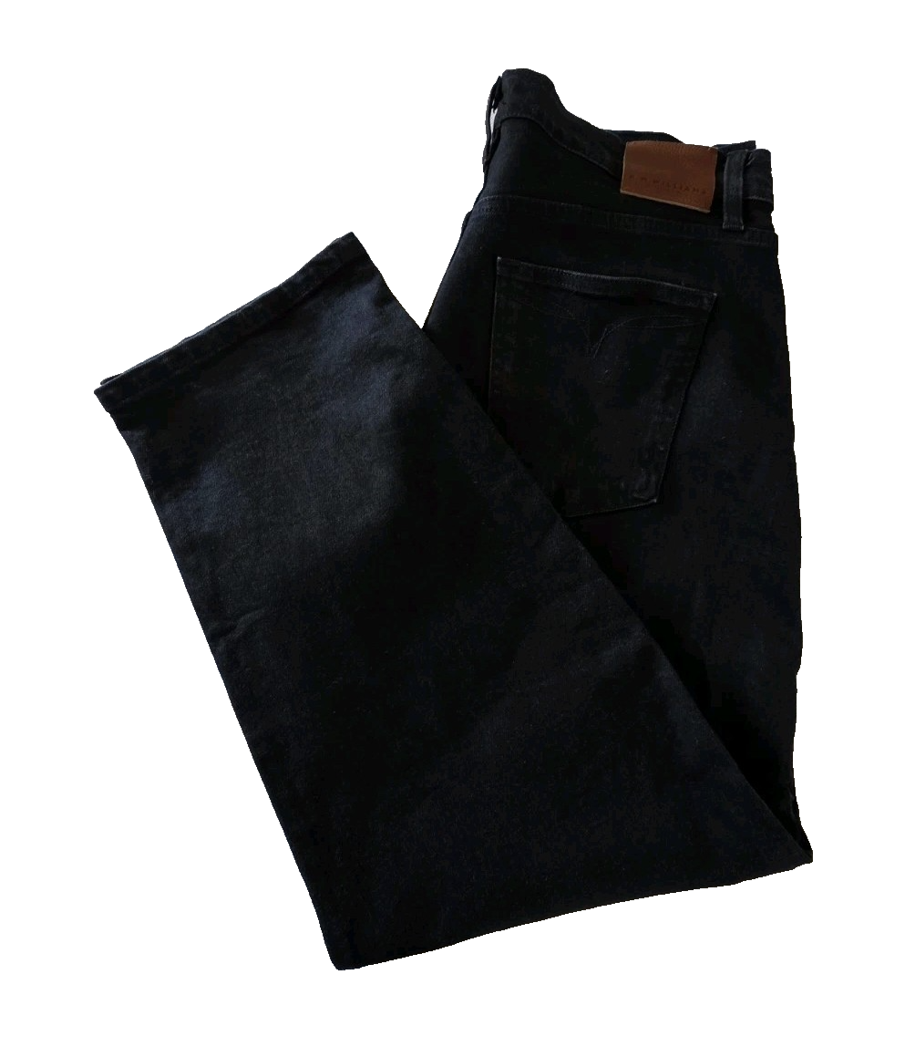 R.M Williams Black Wash High Waisted Straight Leg Jeans Ladies Size 34