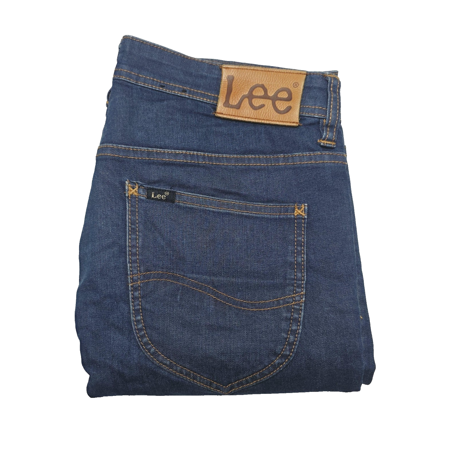 Lee L1 Stovepipe Jeans Mens 32 Blue Skinny Slim Stretch Cotton Denim Logo