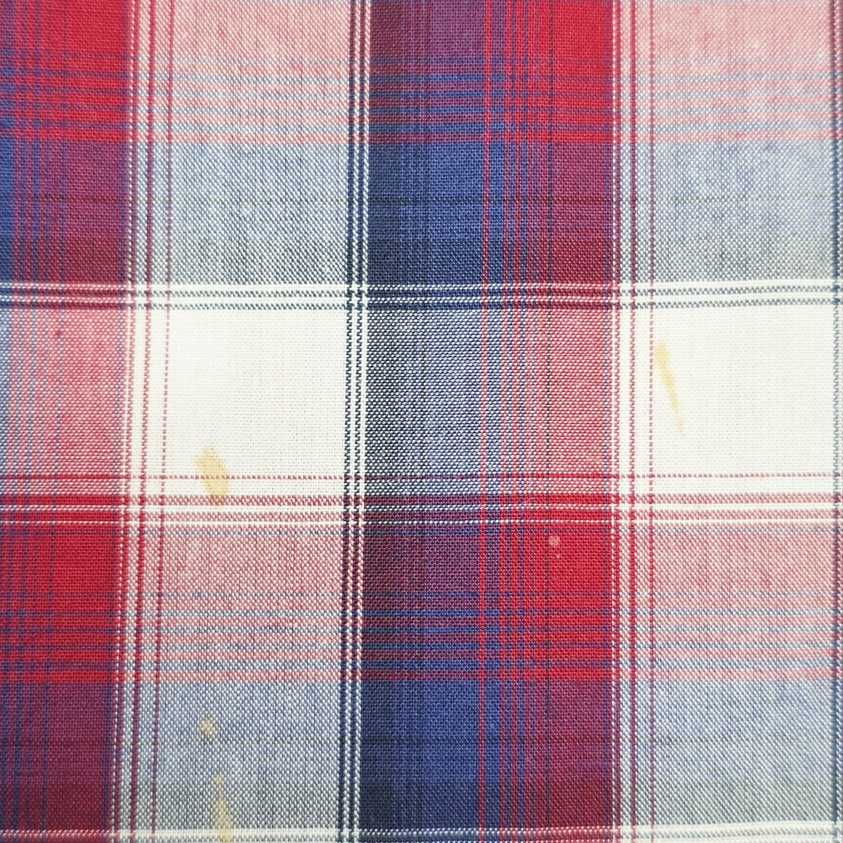 Wrangler Shirt Mens L Red Blue Plaid Short Sleeve Snap Front Western Cotton