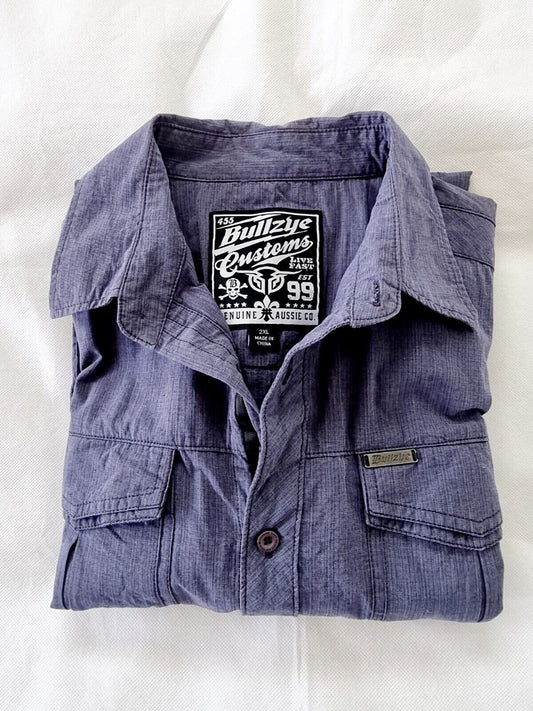 Bullzye Customs Short Sleeve Men's Shirt Size 2XL