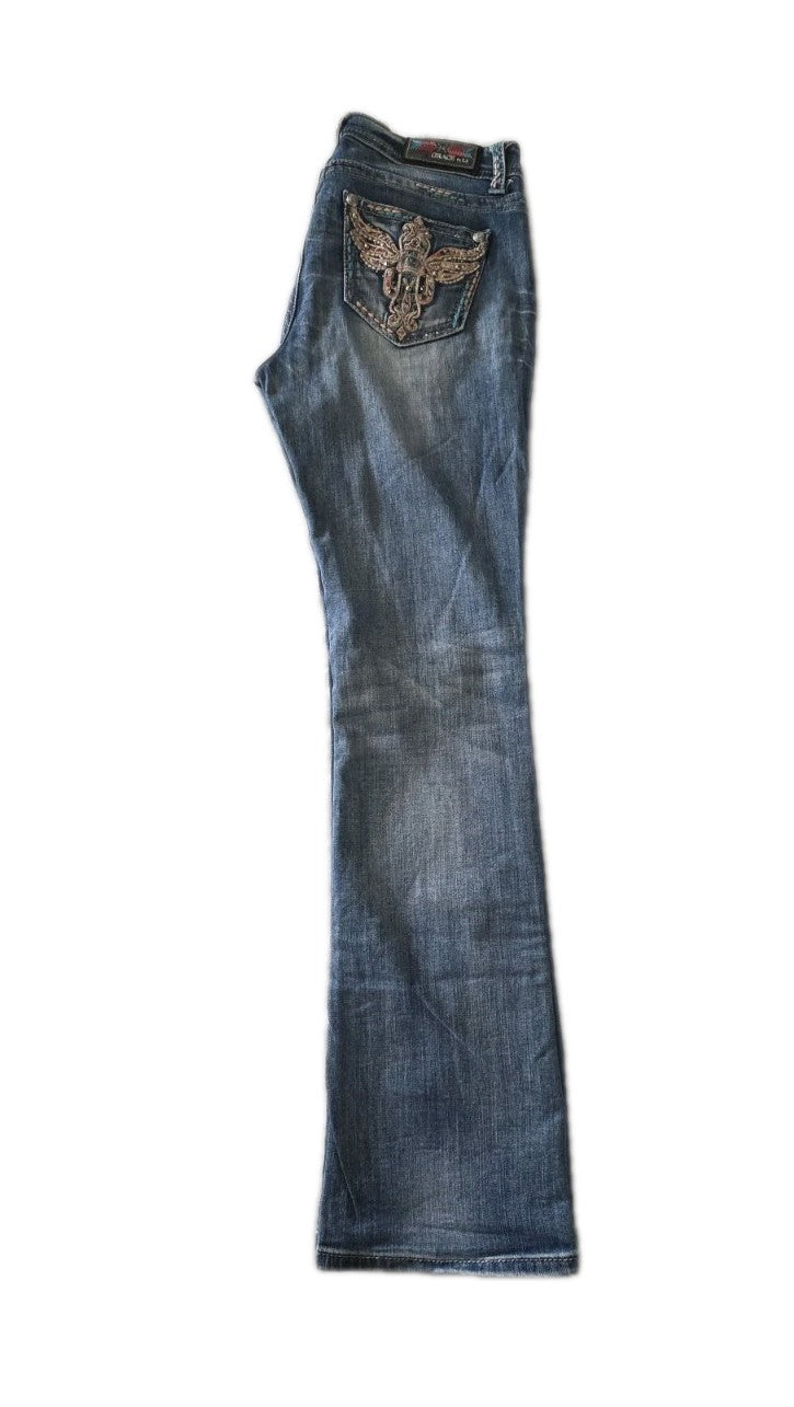 Grace In LA  Easy Fit Bootcut Ladies Denim Jeans Size 30