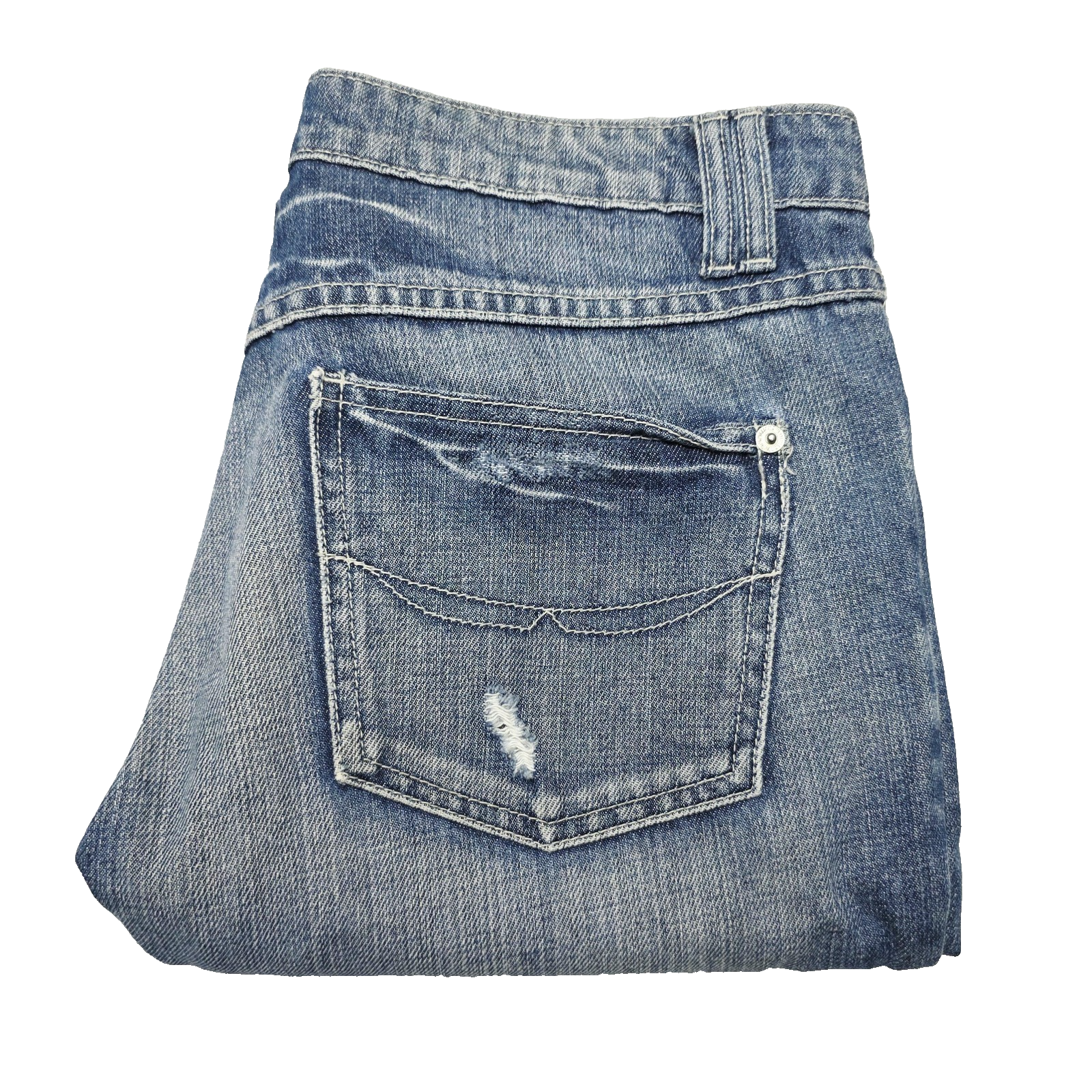 R.M. Williams Jeans Women's 10 Blue Straight Denim Distressed Medium Wash